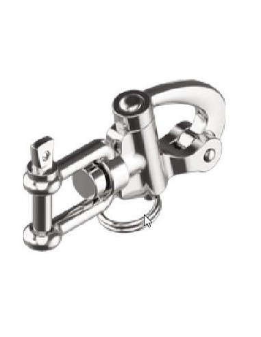 Snapsluiting met wartelend oog 128 mm RVS | Shipsworld