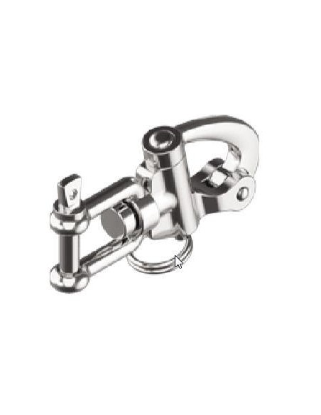 Snapsluiting met wartelend oog 128 mm RVS | Shipsworld