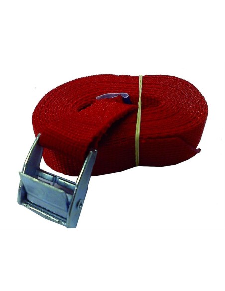 U-Rope Spanband met gesp 3.5m rood | Shipsworld