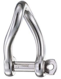 Wichard Gedraaide D-sluiting RVS 8 mm | Shipsworld