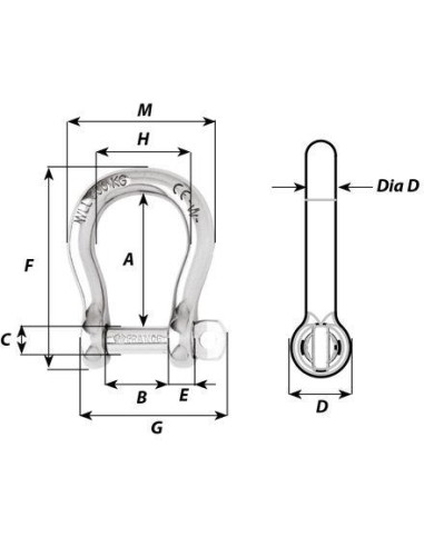 Wichard Harpsluiting RVS 10 mm | Shipsworld