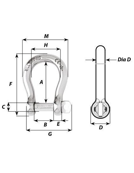 Wichard Harpsluiting Zelfborgend RVS 12 mm | Shipsworld