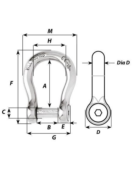 Wichard Harpsluiting RVS 6 mm | Shipsworld