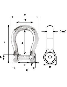 Wichard Harpsluiting RVS 8 mm | Shipsworld 2