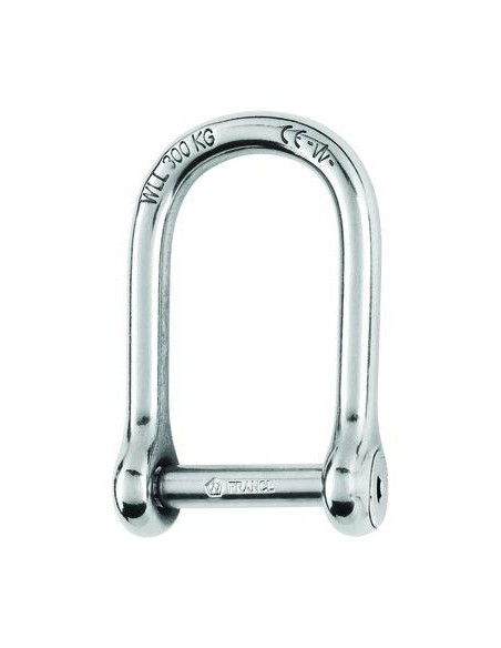 Wichard RVS D-sluiting lang 6 mm | Shipsworld