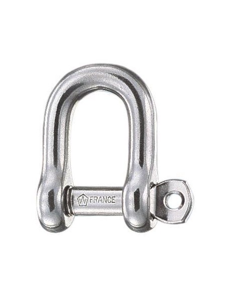 Wichard D-sluiting gevangen pin RVS 4 mm | Shipsworld