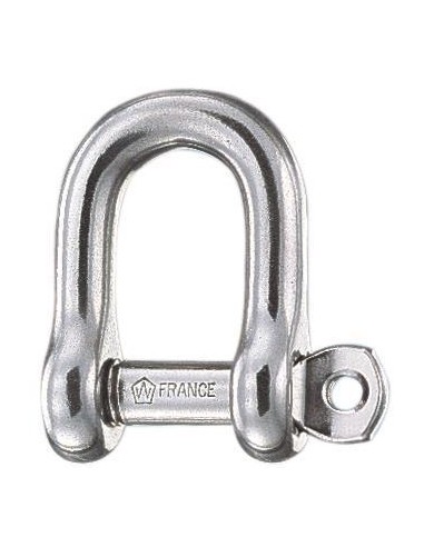 Wichard D-sluiting gevangen pin RVS 5 mm | Shipsworld