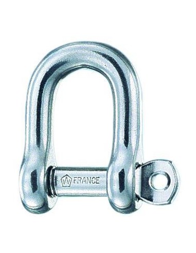 Wichard D-sluiting gevangen pin RVS 10 mm | Shipsworld