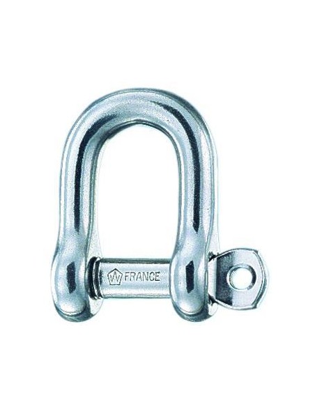 Wichard D-sluiting gevangen pin RVS 10 mm | Shipsworld