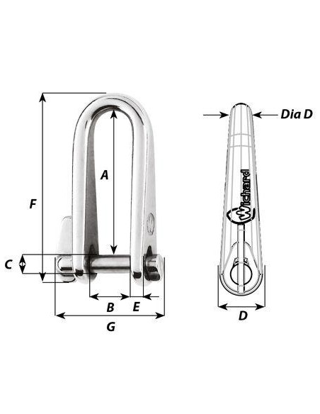 Wichard Sleutelsluiting RVS 5 mm | Shipsworld