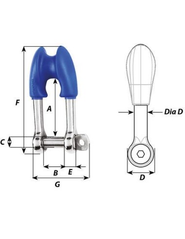 Wichard Valsluiting 10 mm RVS | Shipsworld