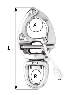 Wichard Quick Release Snapsluiting 130 mm | Shipsworld 2