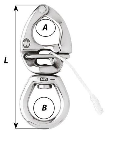 Wichard Quick Release Snapsluiting 110mm | Shipsworld