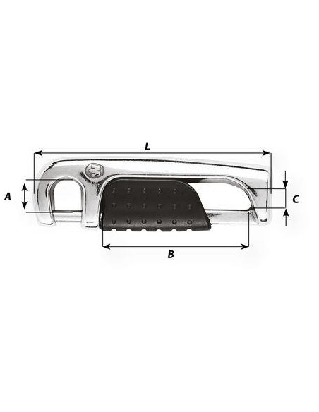 Wichard Zelfborgende Zeerelinghaak RVS M6 x100 mm | Shipsworld