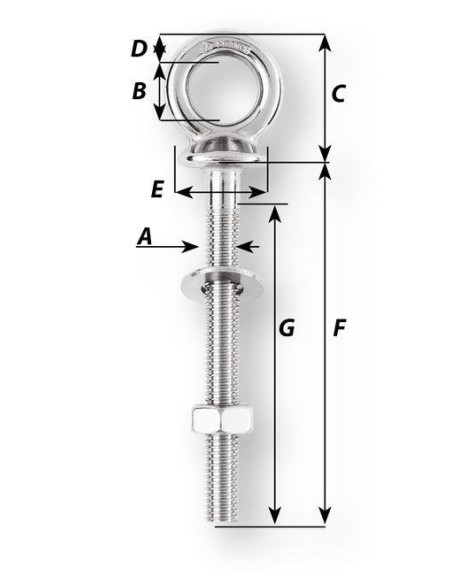 Wichard Oogbout RVS M6 x 40 mm | Shipsworld