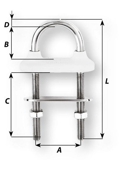 Wichard U-bout RVS 8x80mm | Shipsworld