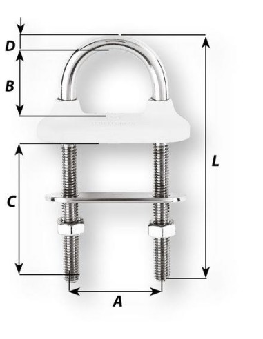 Wichard U-bout RVS 6x90 mm | Shipsworld