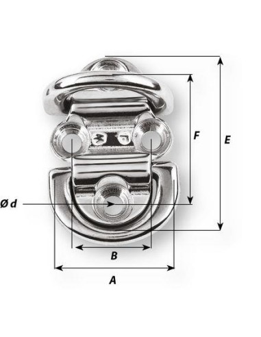 Wichard Scharnierend Dekoog RVS 6 mm | Shipsworld