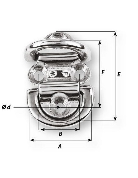 Wichard Scharnierend Dekoog RVS 6 mm | Shipsworld