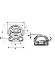 Wichard Scharnierend Dekoog RVS 8 mm | Shipsworld 2
