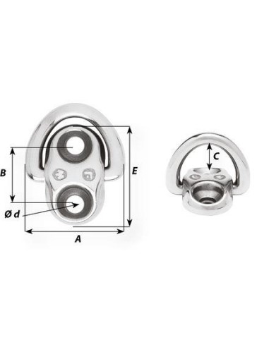 Wichard Scharnierend Dekoog RVS 6 mm | Shipsworld