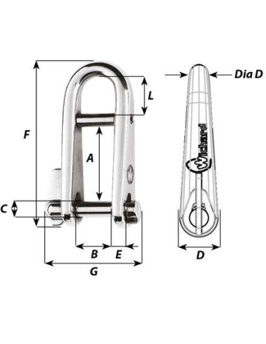 Wichard Sleutelsluiting RVS 6 mm | Shipsworld