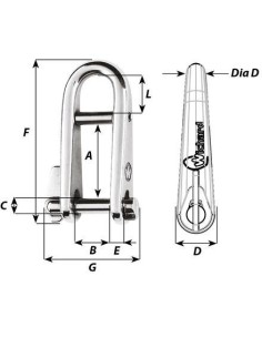 Wichard Sleutelsluiting RVS 8mm | Shipsworld 2