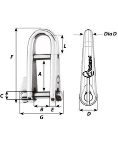 Wichard Sleutelsluiting HR RVS 6 mm | Shipsworld 2