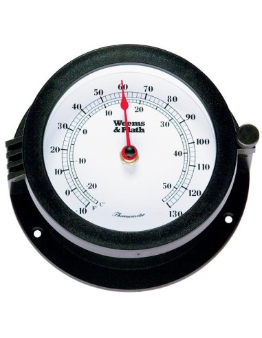 Bluewater - Thermometer - Zwart Kunststof - 140 mm