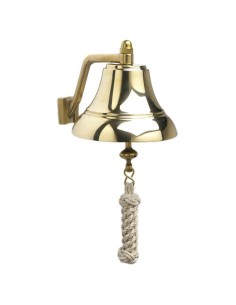 Scheepsbel - Messing - 152 mm - Met Monkey's Fist Koord