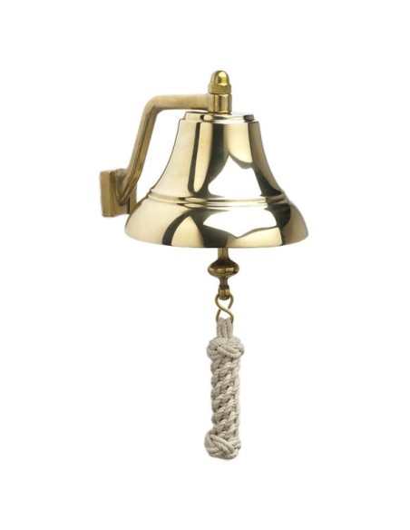 Scheepsbel - Messing - 152 mm - Met Monkey's Fist Koord