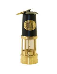 Yacht Lamp - Olielamp - Messing met Zwarte Kap - 254 mm