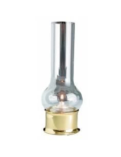 Companion Lamp - Tafellamp - Messing - Met Glazen Schoorsteen