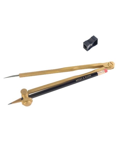 Potloodpasser - Professioneel - Messing - 210 mm