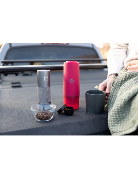 Nomious PrimeBrew Draagbare Espressomachine - Paars (Berry)