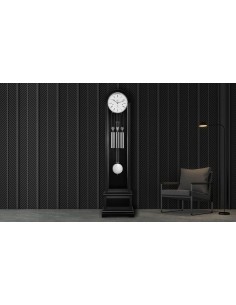 Hermle Charlotte staande klok – zwart met chroom