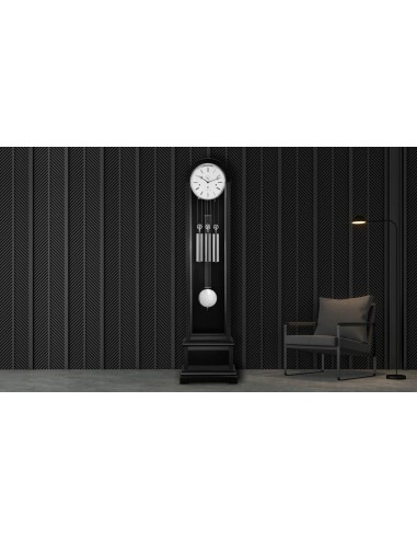 Hermle Charlotte staande klok – zwart met chroom
