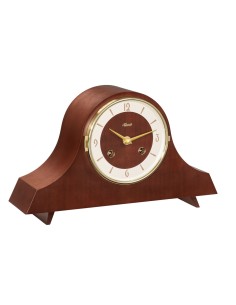 Hermle Carole tafelklok – notenhout, retro