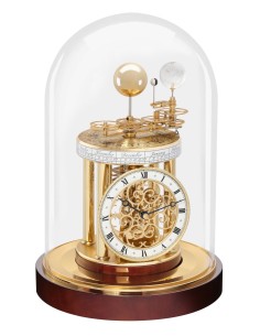 Hermle Astrolabium mahoniehout – klok onder glas