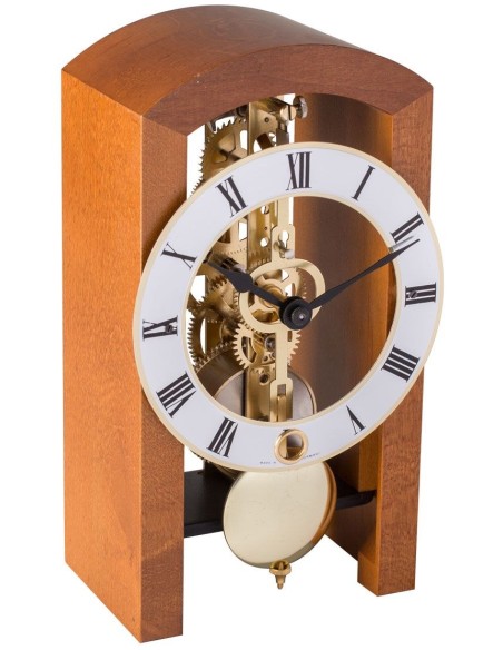 Hermle Boston tafelklok kersenhout – zonnig & open