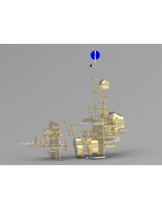 Hermle Tellurium IV nikkel – designklok met zonnestelsel 2