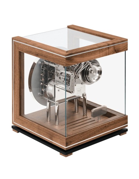 Hermle Perpetual Calendar notenhout/wit – warm & precies