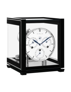 Hermle Perpetual Calendar zwart/wit – met blauwe wijzers