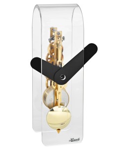 Hermle Miles acrylklok – zwart-goud