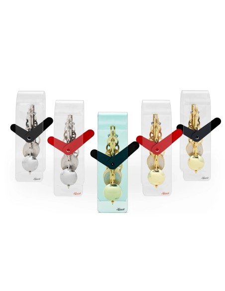 Hermle Miles acrylklok – zwart-goud