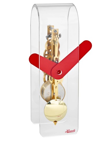 Hermle Miles acrylklok – rood-goud