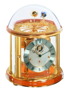 Hermle Tellurium Tourbillon Messing kersenhout – oud & nieuw