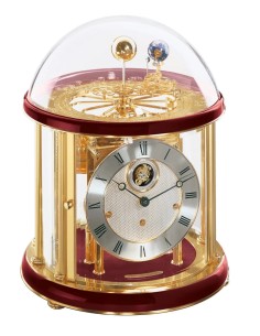 Hermle Tellurium Tourbillon Messing rood-goud – feestelijk
