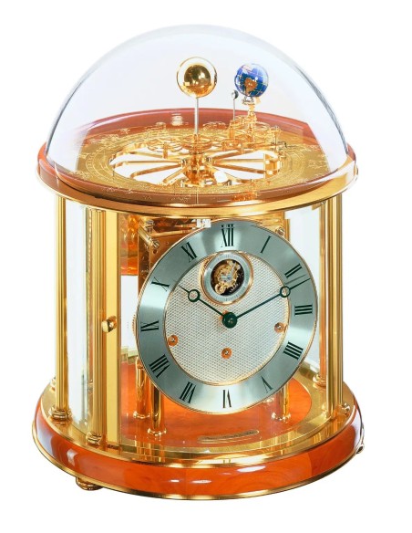 Hermle Tellurium Tourbillon Messing rood-goud – feestelijk