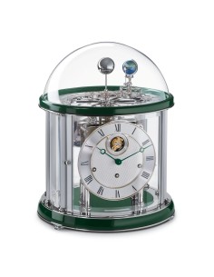 Hermle Tellurium Tourbillon Chroom groen – met tourbillon